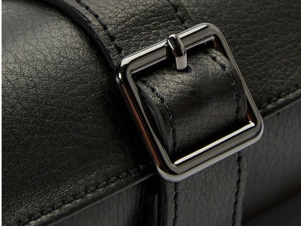 Étui WOLF British Racing, 3 Montres, Noir, Cuir, 792902