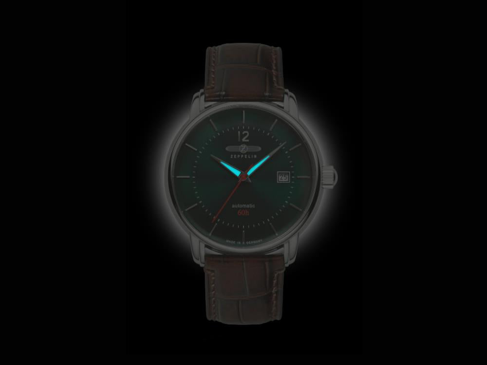 Montre Automatique Zeppelin LZ 120 Bodensee, Vert, 40cm, 8160-4